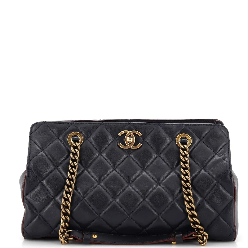 Perfect Edge Tote Quilted Leather Small