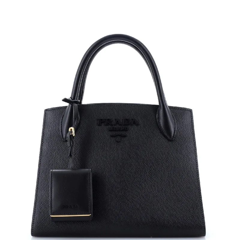 Monochrome Tote Saffiano with City Calf Small