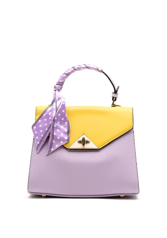 Zen Collection Colour Block Grab Bag, Purple