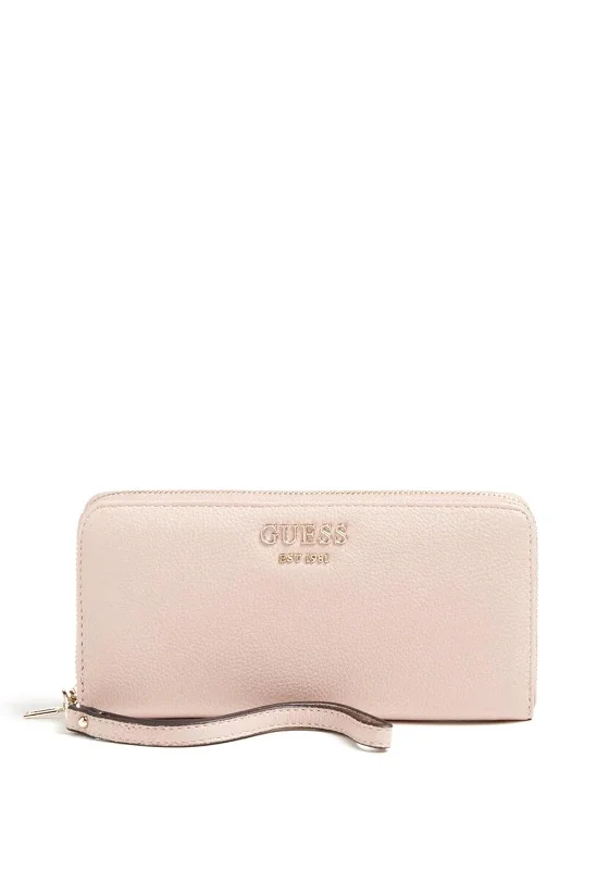 Guess Vikky SLG Large Zip Around Wallet, Blush