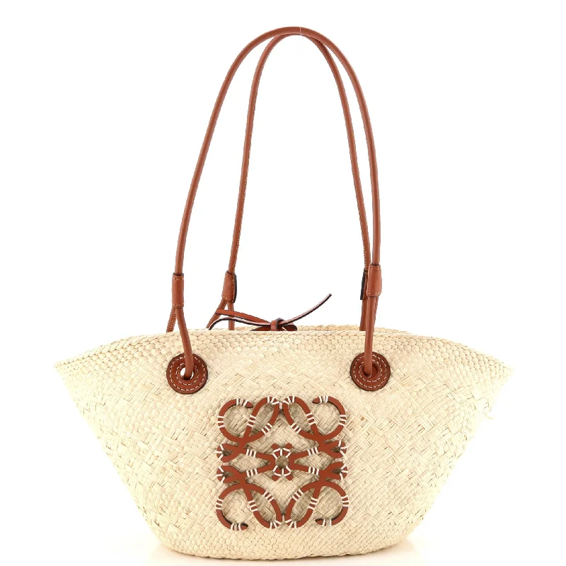 Anagram Basket Tote Raffia Small