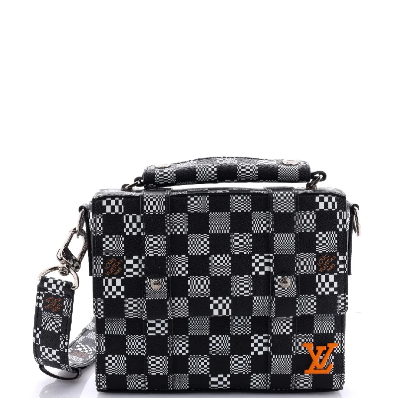 Flap Soft Trunk Messenger Bag Limited Edition Distorted Damier