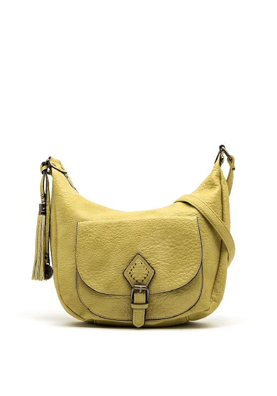 Zen Collection Buckle Pouch Crossbody Bag, Green