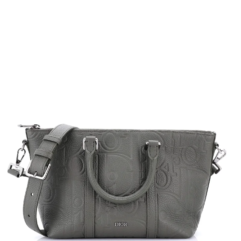 Weekender Convertible Tote Maxi Oblique Embossed Leather 25