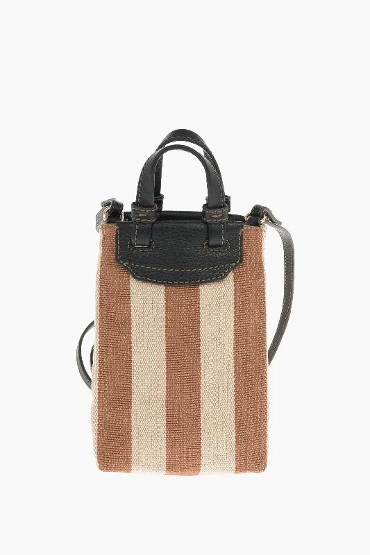 Furla Awning Striped Meraviglia Vertical Mini Crossbody Bag