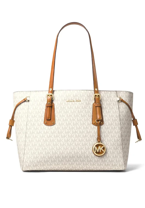 MICHAEL Michael Kors Voyager Medium Tote Bag, Vanilla