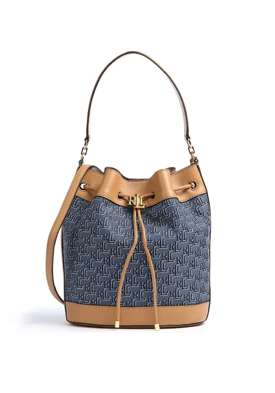 Ralph Lauren Andie Large Bucket Bag, Denim Blue