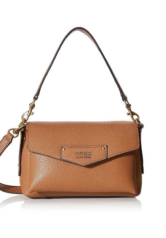 Guess Eco Brenton Crossbody Bag, Caramel