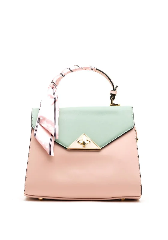 Zen Collection Colour Block Grab Bag, Pink