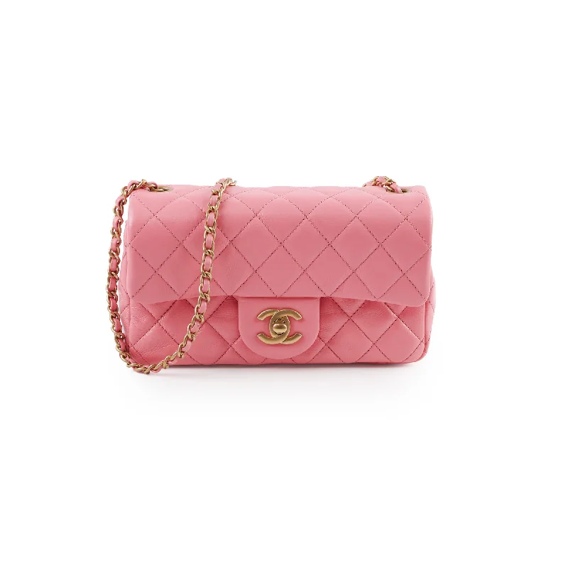 Chanel Crush Mini Rectangular Bright Pink Microchipped 2022