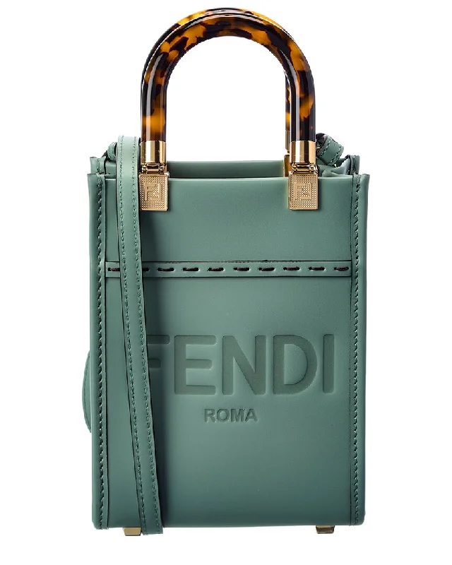 FENDI Sunshine Mini Leather Tote