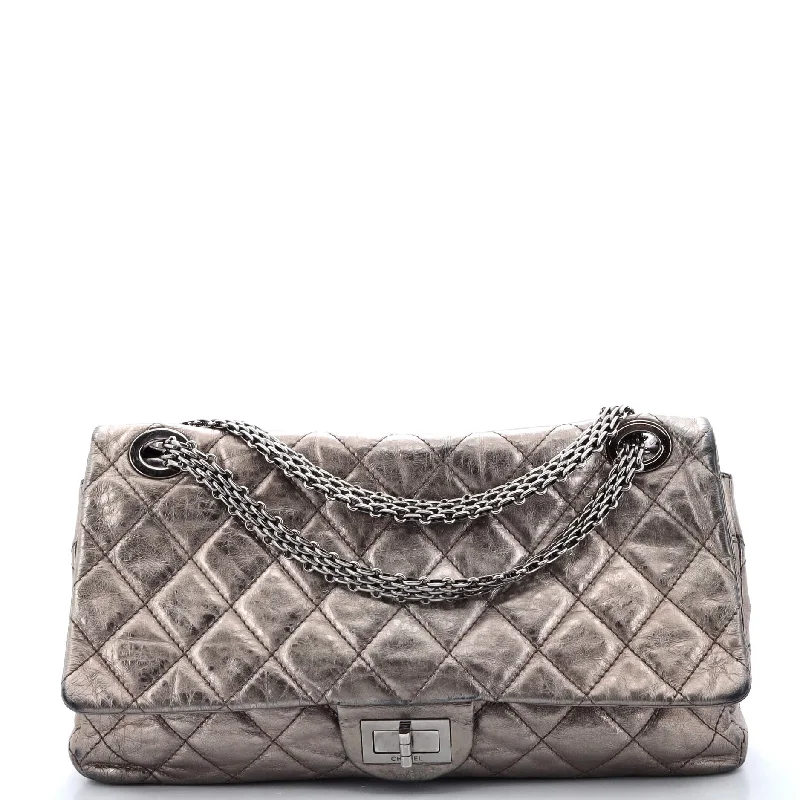 Reissue 2.55 Flap Bag Quilted Metallic Aged Calfskin 227