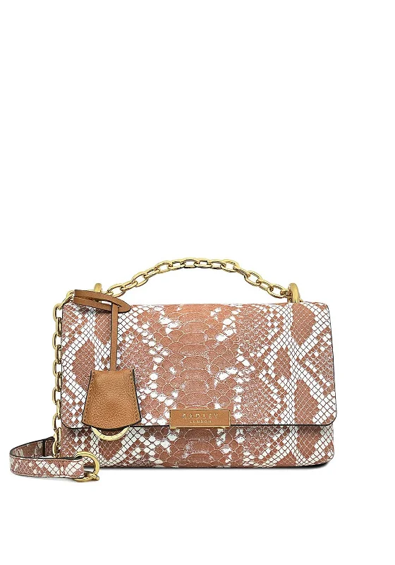 Radley London Mill Bay Snake Print Crossbody Bag, Light Brown