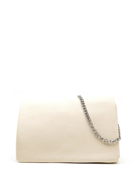 Zen Collection Chain Strap Small Crossbody Bag, Beige