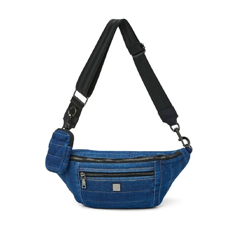 Women's Sister Sling Bag In Stone Washed Denim