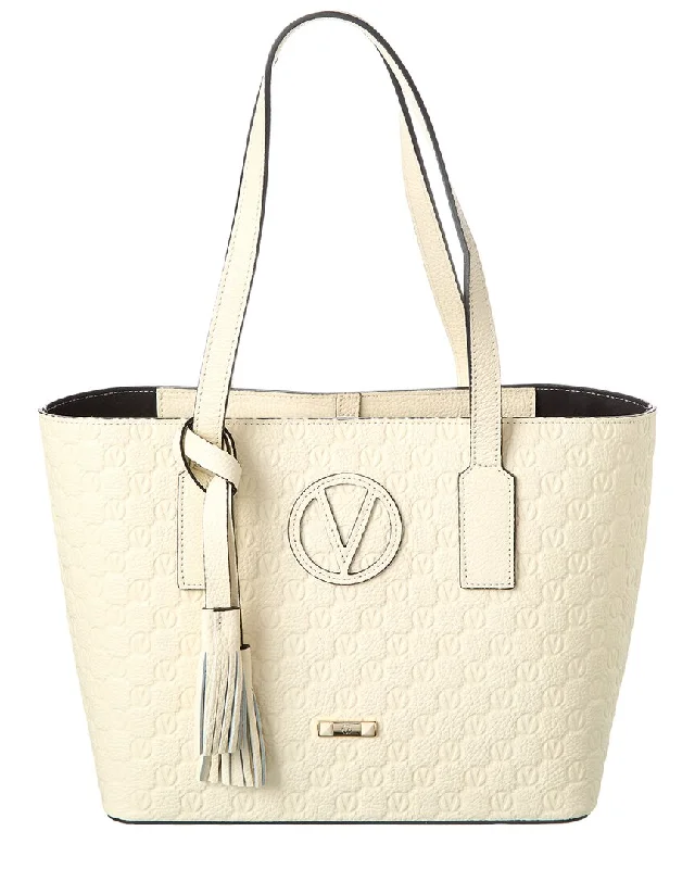 Valentino by Mario Valentino Prince Medallion Leather Tote