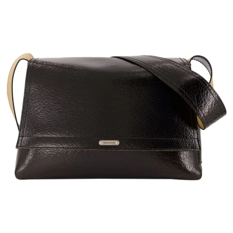 Slouch Shoulder Bag - Alexander McQueen - Leather - Black