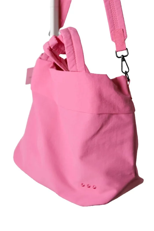 Carrie Catch All Shoulder Tote Bag In Fuschia