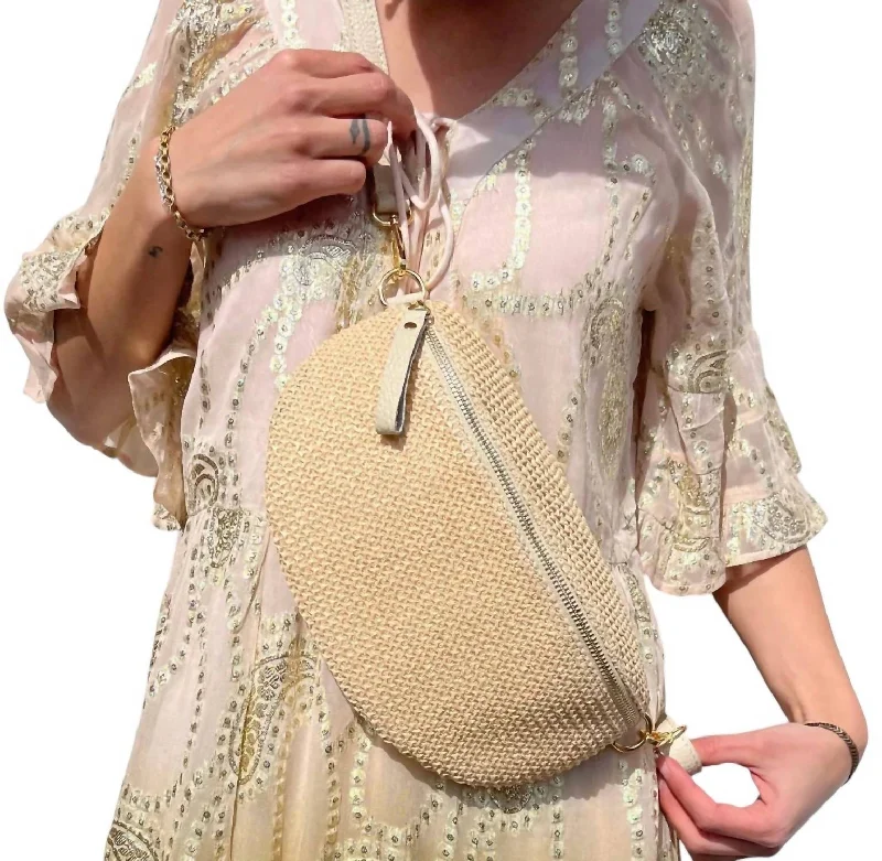 Women's Shelly Crochet Crossbody Bag In Beige