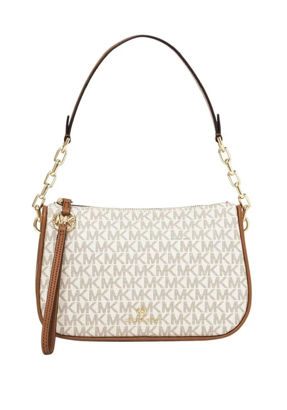 MICHAEL Michael Kors Jet Set Charm Small Shoulder Bag, Vanilla & Acorn