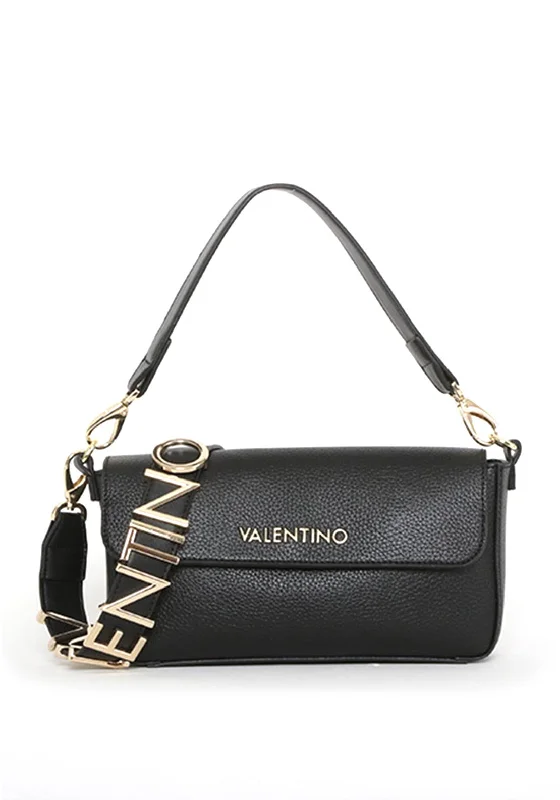 Valentino Handbags Alexia Small Fold Over Crossbody Bag, Nero