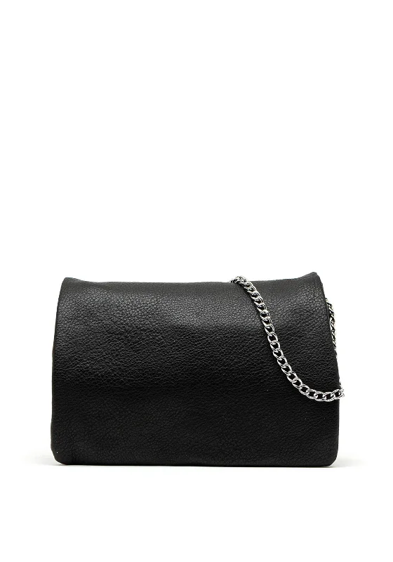 Zen Collection Chain Strap Small Crossbody Bag, Black