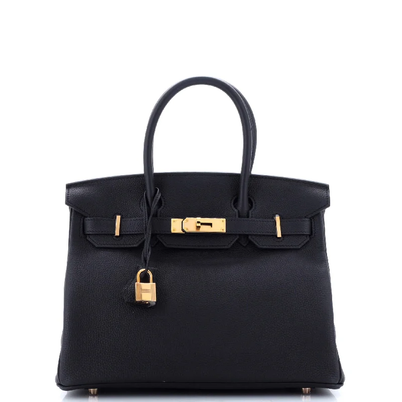 Birkin Handbag Noir Togo with Rose Gold Hardware 30