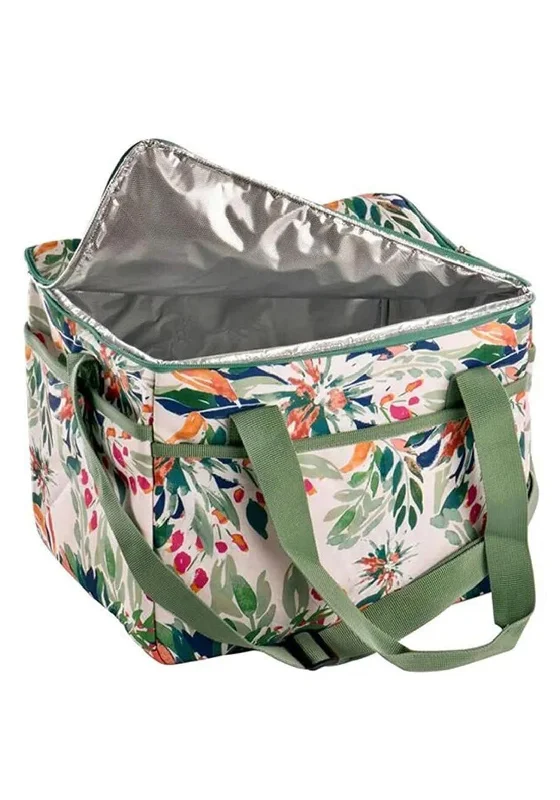 Eddingtons 25L Mediterranean Garden Cool Bag, Green Multi