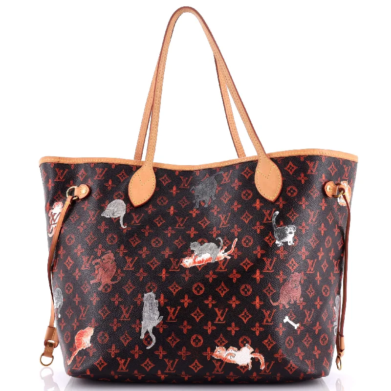 Neverfull NM Tote Limited Edition Grace Coddington Catogram Canvas MM