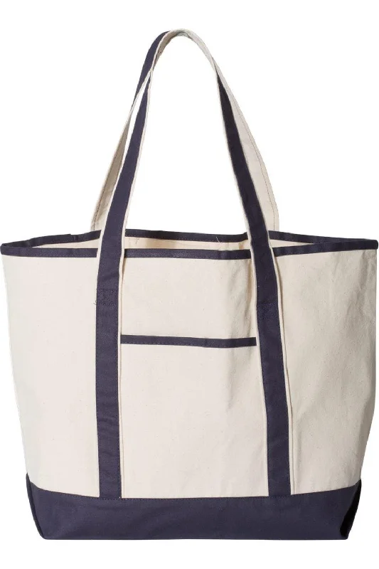 Q-Tees 34.6L Large Canvas Deluxe Tote