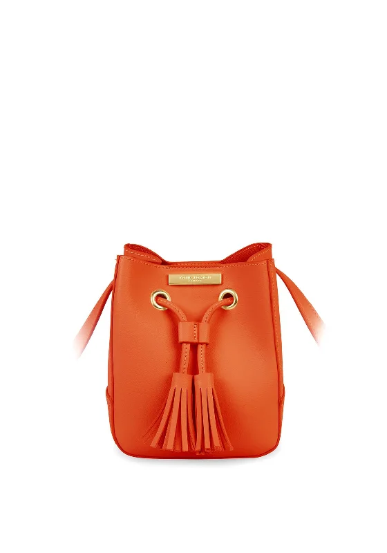 Katie Loxton Blair Tassel Bucket Bag, Orange