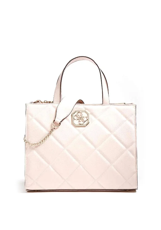 Guess Dilla Quilted Large Compartment Bag, Blush Pink