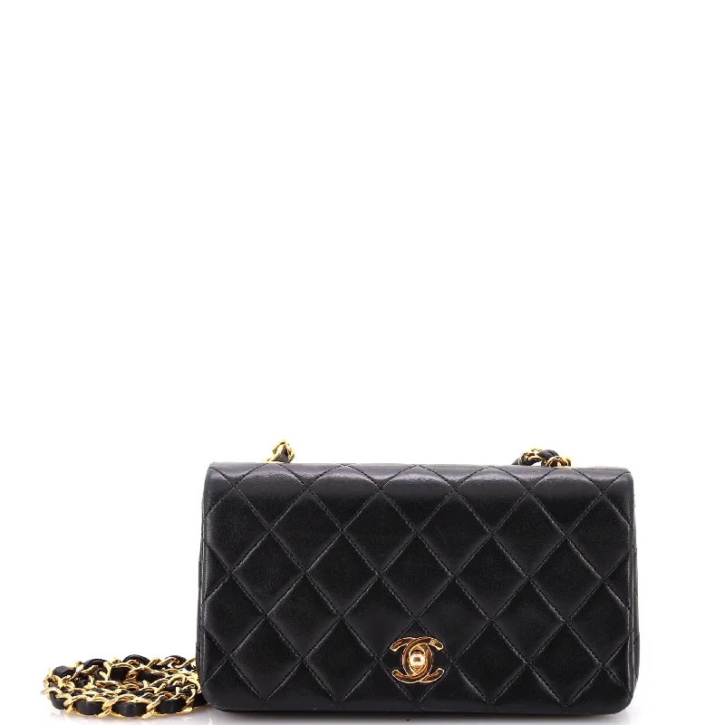 Vintage Full Flap Bag Quilted Lambskin Mini