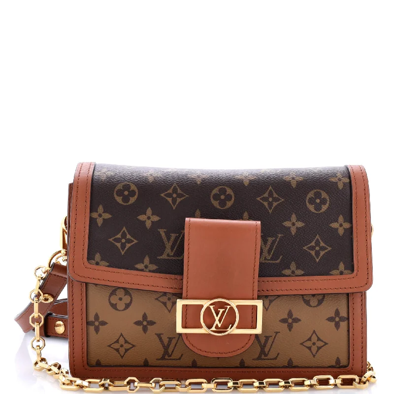 Dauphine Shoulder Bag Reverse Monogram Canvas MM