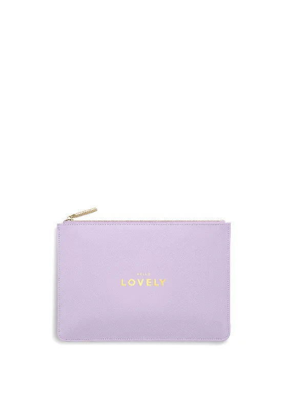 Katie Loxton Perfect Pouch ‘Hello Lovely’, Lilac