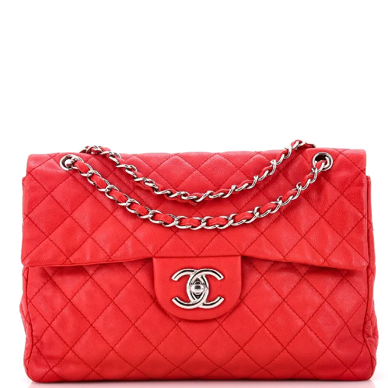 Classic Soft Flap Bag Quilted Caviar Maxi