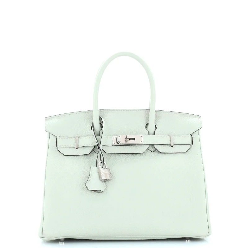 Birkin Handbag Grey Togo with Palladium Hardware 30