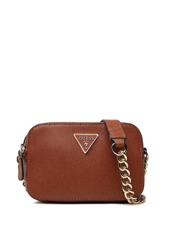 Guess Noelle Small Crossbody Bag, Light Cognac