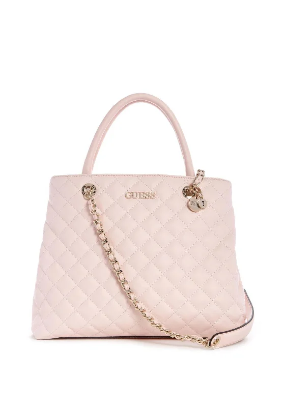 Guess Illy Large Quilted Shopper Bag, Blush Pink