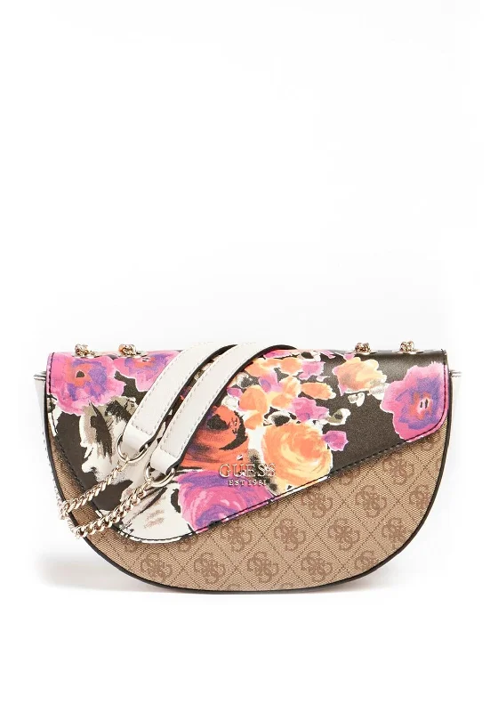 Guess Logo Vision Floral Shoulder Bag, Multi