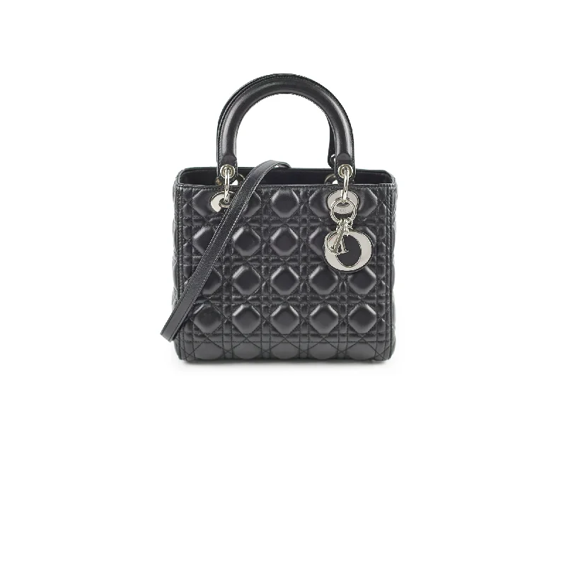 Christian Dior Lady Dior lambskin Black