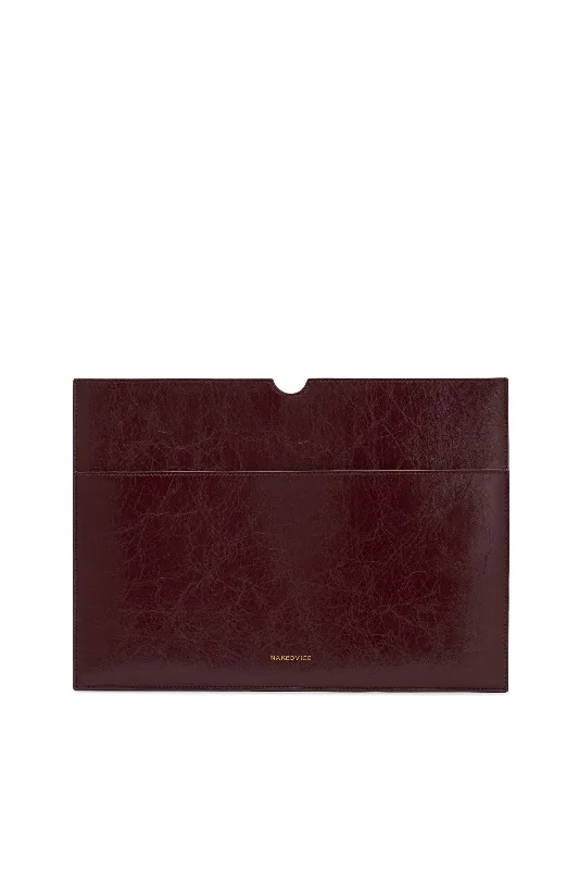 THE BASS BURGUNDY LAPTOP SLEEVE