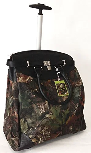 Trendy Flyer Computer/Laptop Rolling Bag 2 Wheel Case Camo Black