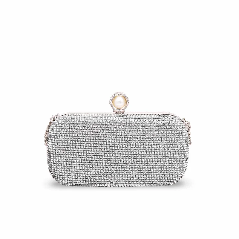 Silver Bridal Clutch P15282