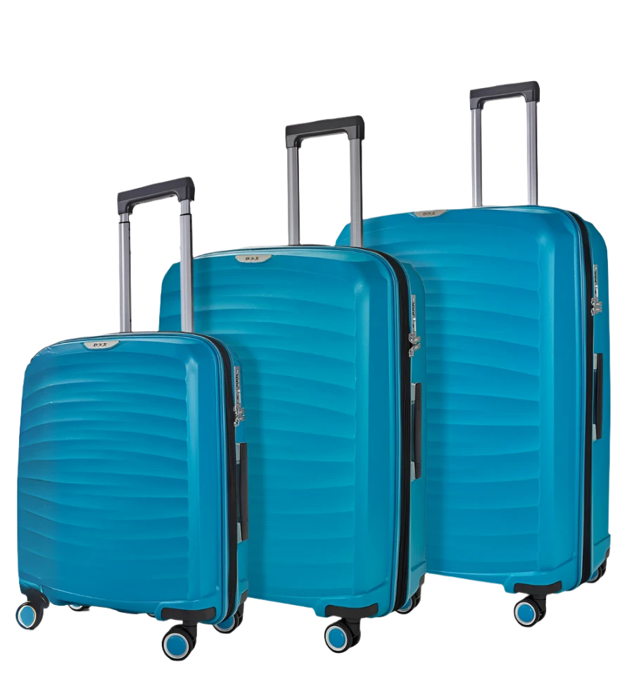 Sunwave Set of 3 Suitcases - Blue