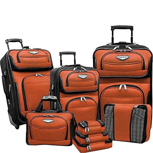 Travelers Choice Amsterdam 8Pc Set, Orange