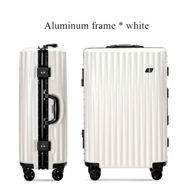 White aluminum frame