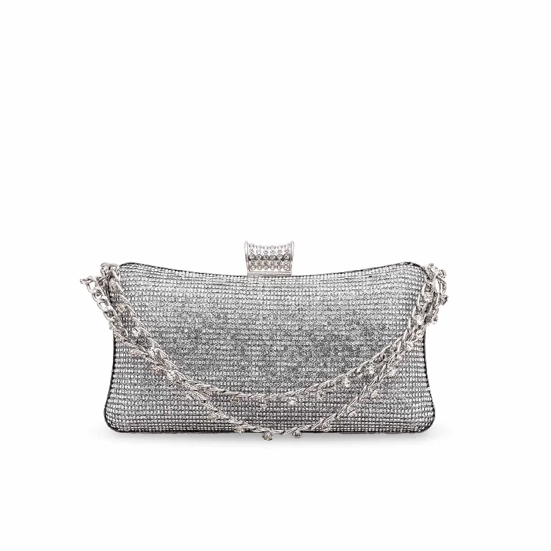 Silver Bridal Clutch P15278