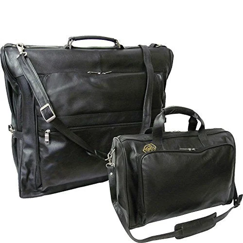 Amerileather Leather Two Piece Set Traveler (Black)