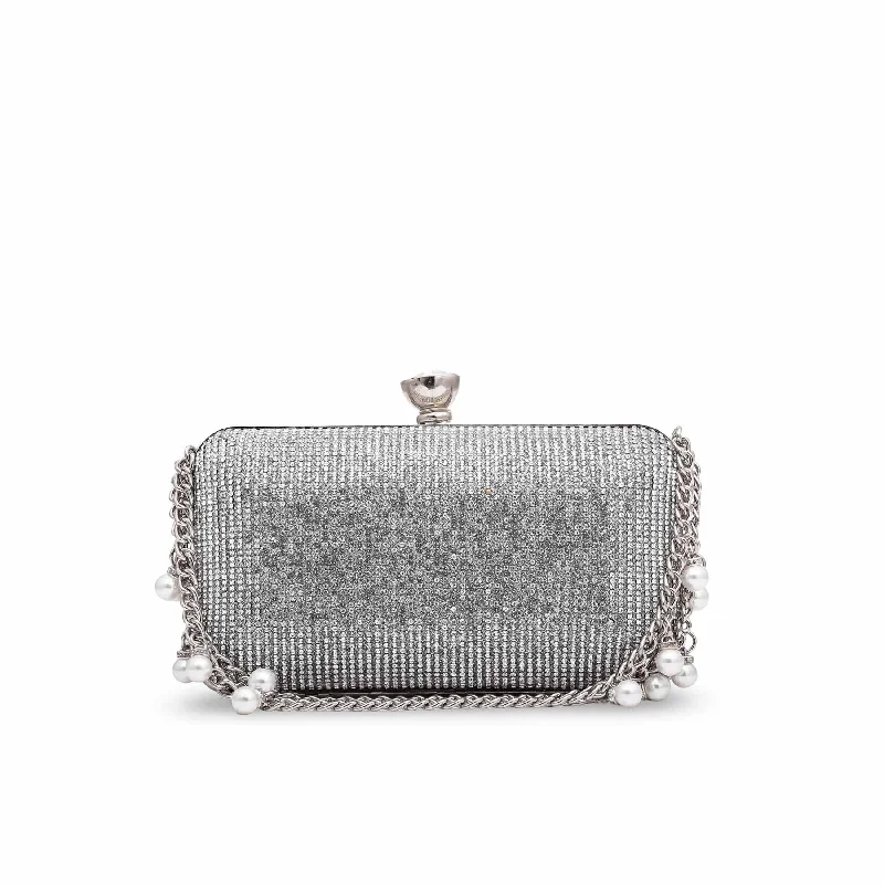 Silver Bridal Clutch P15281